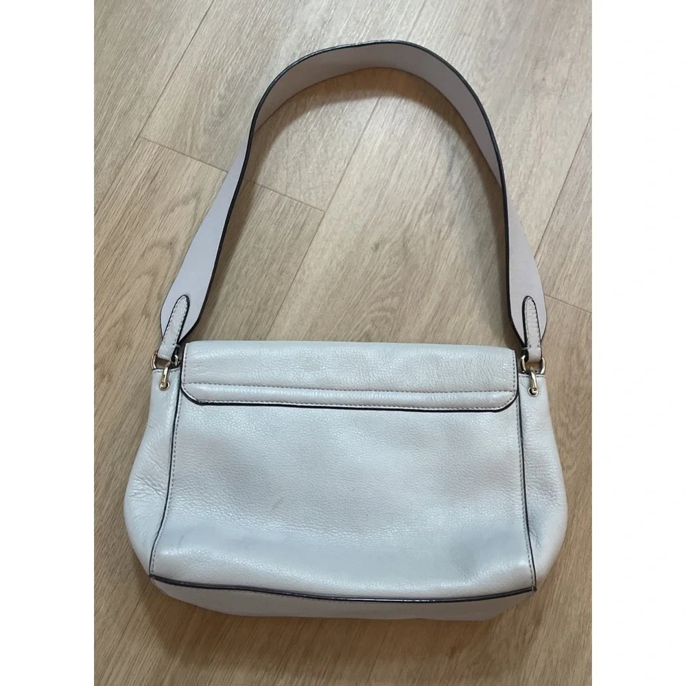 Kate Spade Atwood Place Adair Gray Leather Shoulder Bag *Some‎ Light Scratches*